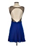 BCBGMAXAZRIA 100% Polyester Color Block Blue Cocktail Dress Size XXS - photo 2