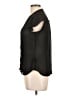 H&M 100% Polyester Black Short Sleeve Blouse Size 10 - photo 5
