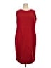 Kasper Solid Red Cocktail Dress Size 18w - photo 1