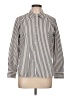 Foxcroft Stripes Silver Long Sleeve Blouse Size 12 (petite) - photo 1