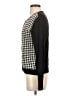 August Silk Houndstooth Black Cardigan Size S - photo 5