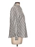 Foxcroft Stripes Silver Long Sleeve Blouse Size 12 (petite) - photo 4