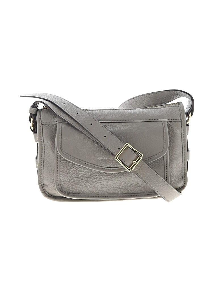 Pre-owned Aimee Kestenberg Leather Crossbody Bag In Gray