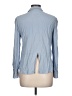 confess 100% Rayon Blue Long Sleeve Button-Down Shirt Size L - photo 2