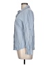 confess 100% Rayon Blue Long Sleeve Button-Down Shirt Size L - photo 5