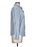 confess 100% Rayon Blue Long Sleeve Button-Down Shirt Size L - photo 4