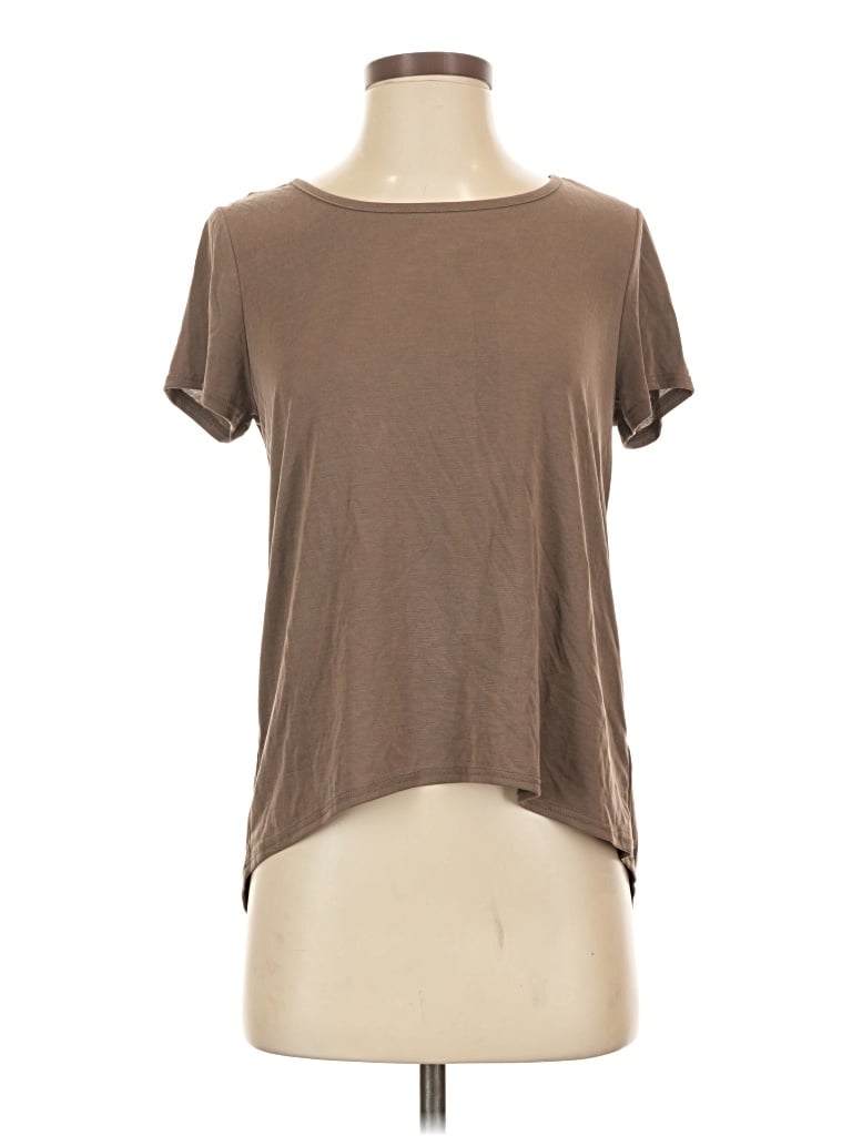 Pre-owned Assorted Brands Short Sleeve T-shirt In Brown