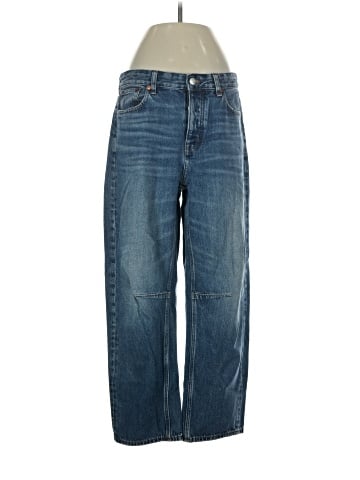 Madewell The Darted Barrel-Leg Jean in Irmo Wash (view 1)