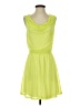 Express 100% Polyester Solid Green Casual Dress Size S - photo 1