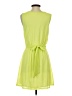 Express 100% Polyester Solid Green Casual Dress Size S - photo 2