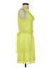 Express 100% Polyester Solid Green Casual Dress Size S - photo 4