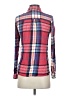 SO 100% Rayon Plaid Red Long Sleeve Button-Down Shirt Size S - photo 2