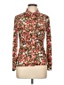 By Design Floral Red Long Sleeve Blouse Size L - photo 1
