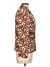By Design Floral Red Long Sleeve Blouse Size L - photo 4