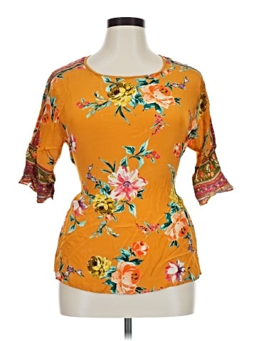 Vineet Bahl 3/4 Sleeve Blouse (view 1)