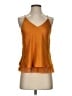 Intimately by Free People 100% Polyester Orange Sleeveless Blouse Size XS - photo 1