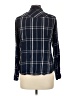 Route 66 100% Rayon Plaid Blue Long Sleeve Button-Down Shirt Size L - photo 2