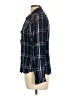 Route 66 100% Rayon Plaid Blue Long Sleeve Button-Down Shirt Size L - photo 5