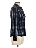 Route 66 100% Rayon Plaid Blue Long Sleeve Button-Down Shirt Size L - photo 4