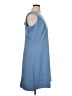 Dialogue Solid Blue Casual Dress Size 1X - photo 4