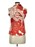 Milano 100% Polyester Red Sleeveless Blouse Size M - photo 2
