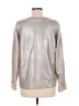 Simply Vera Vera Wang 100% Acrylic Metallic Silver Pullover Sweater Size M - photo 2