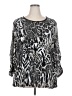 MULTIPLES Silver 3/4 Sleeve T-Shirt Size 2X - photo 1