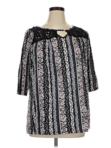 Woman Within 3/4 Sleeve T-Shirt (view 1)