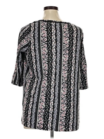 Woman Within 3/4 Sleeve T-Shirt (view 2)