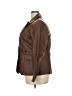 Metrostyle 100% Leather Solid Brown Leather Jacket Size 20 - photo 5