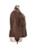 Metrostyle 100% Leather Solid Brown Leather Jacket Size 20 - photo 4