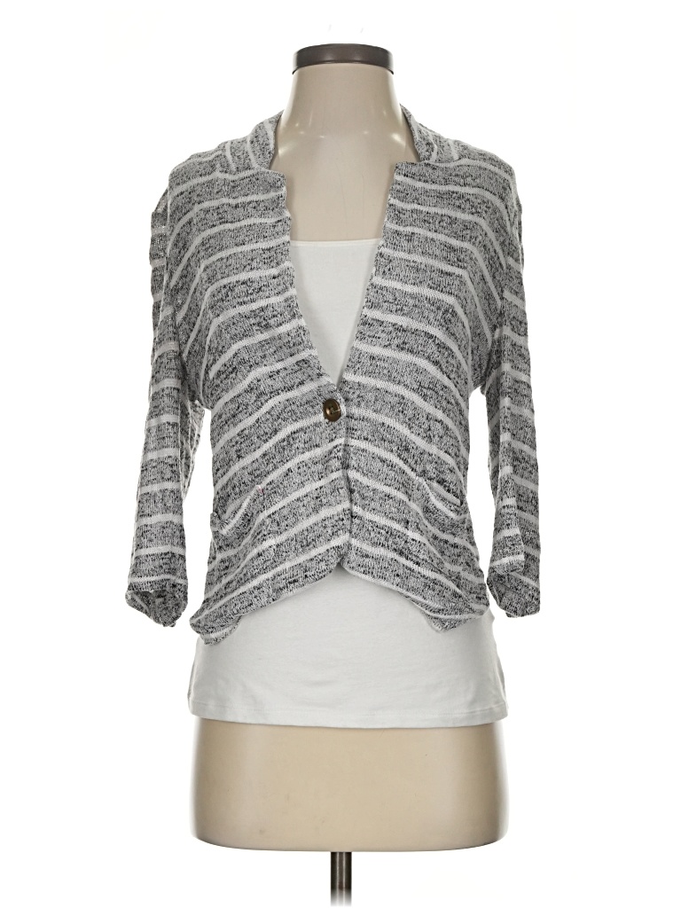 Pre-owned American Rag Cie Cardigan Sweater In Silver