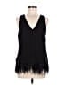 Trouve 100% Polyester Black Sleeveless Blouse Size M - photo 1