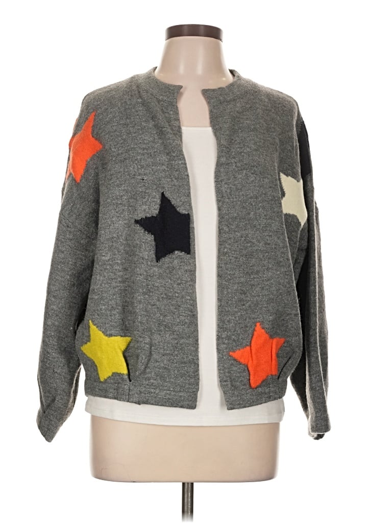 Pre-owned Thml Cardigan Sweater In Gray