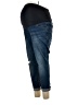 a:glow Solid Blue Jeans Size Lg Maternity - photo 1