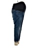 a:glow Solid Blue Jeans Size Lg Maternity - photo 4