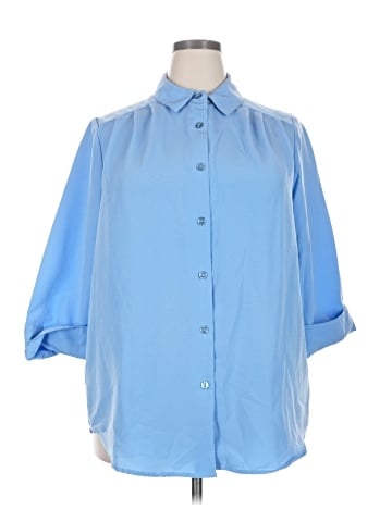 Woman Within 3/4 Sleeve Blouse (view 1)