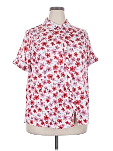 Woman Within Short Sleeve Blouse (view 1)