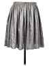 Corey Lynn Calter 100% Polyester Metallic Silver Casual Skirt Size S - photo 2