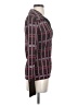 Equipment Plaid Burgundy Pullover Sweater Size S - photo 4