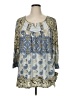 MULTIPLES Blue 3/4 Sleeve Blouse Size XL - photo 1