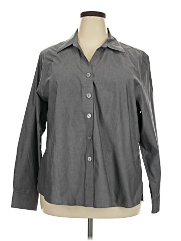 Coldwater Creek 3/4 Sleeve Button-Down Shirt (view 1)