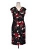 Kasper Print Black Casual Dress Size 14 - photo 1