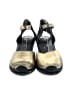 Paseart Gold Black Wedges Size 10 - photo 2
