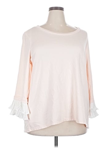 Kaari Blue 3/4 Sleeve Top (view 1)