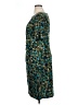 Connected Apparel Animal Print Teal Cocktail Dress Size 14 - photo 5