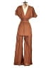 Cleobella Chevron-herringbone Brown Jumpsuit Size S - photo 2