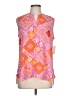 Cure 100% Polyester Pink Sleeveless Blouse Size L - photo 1