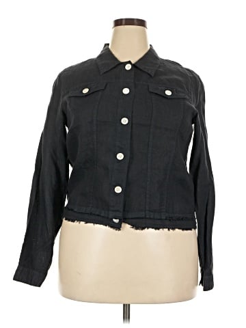 Pure Amici 3/4 Sleeve Button-Down Shirt (view 1)