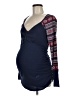 Motherhood Blue Thermal Top Size Med Maternity - photo 1